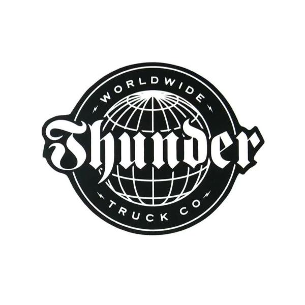 THUNDER サンダー WORLD WIDE BLACK/WHITE スケートボード スケボー ステッカー シール ステッカー シール