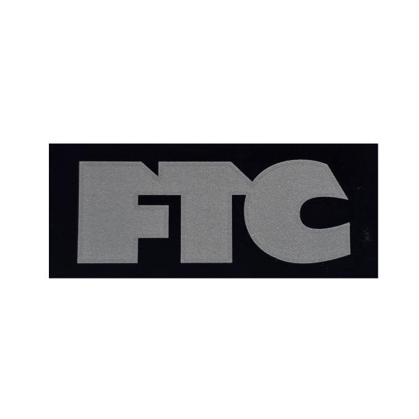 FTC エフティーシー FTC LOGO MEDIUM SILVER/BLACKFTC エフティーシー FTC LOGO MEDIUM SILVER/BLACK スケートボード スケボー ステッカー シール