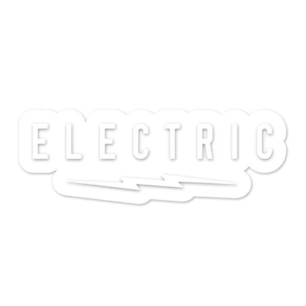 ELECTRIC（エレクトリック） UNDERVOLT CLEAR STICKER M size WHITE