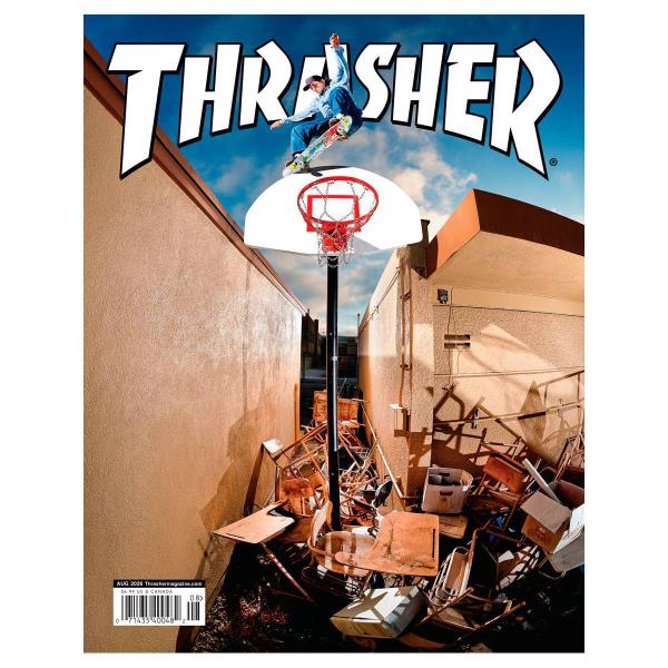 THRASHER スラッシャー 2026 AUGUST ISSUE #553 表紙( TOM KARANGELOV ) スケートボード スケボー 雑誌 マガジン 本 アクセサリー