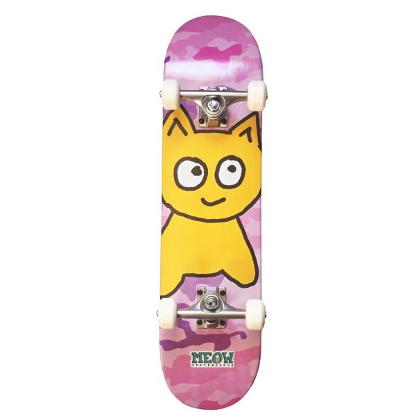 MEOW SKATEBOARDS ミャオ BIG CAT PINK CAMO コンプリート 6.75 スケートボード キッズ 子供用 コンプリート 完成品