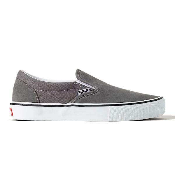 VANS（ヴァンズ） VANS SKATE SLIP-ON (スリッポン) PEWTER/WHITE