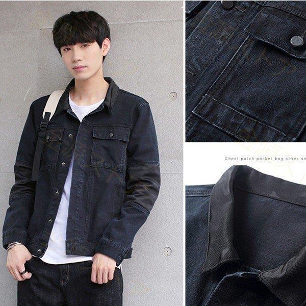 メンズ デニムジャケット Gジャン パーカー デニムシャツ 長袖 ジージャン カジュアル ショート丈 春物 秋 3シーズン ヴィンテージ 新品 Lanlib Sunshine Shop 通販 Yahoo ショッピング