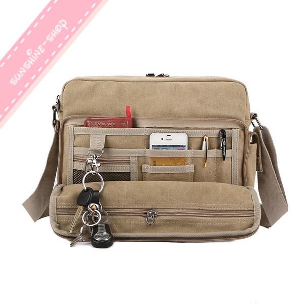 ショルダーバッグ 手提げ 斜めがけ 帆布 鞄 カバンメンズ キャンバス お釣り 旅行バッグ ミニショルダーバッグミリタリーバッグ 17大人気 Xc1721 Sunshine Shop 通販 Yahoo ショッピング