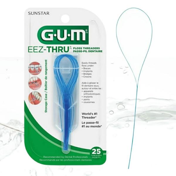Gum サンスター840Ri EEZ スルー フロススレッダー バトラー ブリッジ 840P 1パック 25本入 輸入品