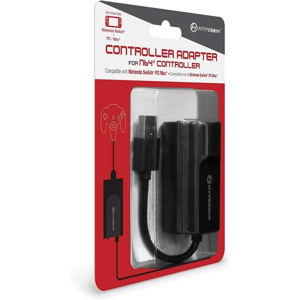 Hyperkin �n�C�p�[�L�� �ϊ��A�_�v�^�[ �C�V��64 64 �R���g���[�� Nintendo Switch �X�C�b�` PC Mac �֕ϊ� �A�_�v�^�[ �A���i ���i�摜1