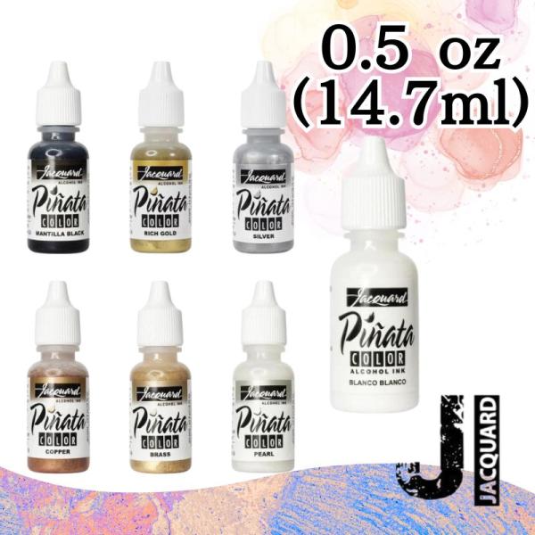 Jacquard ジャカード メタリックインク Pinata ピニャータ 全7色 アルコールインク 0.5oz 0.5オンス プラスチック 陶器 レジン クラフト アート 工芸 輸入品