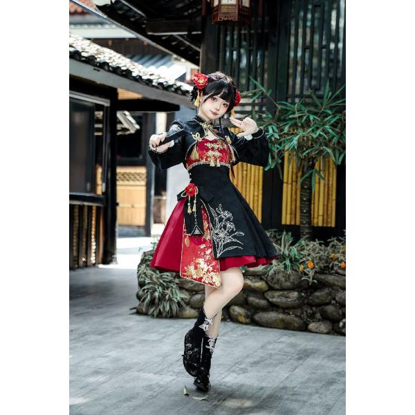3点セット】中華服 漢風 ロリータワンピース 女性 ハロウィン コスプレ