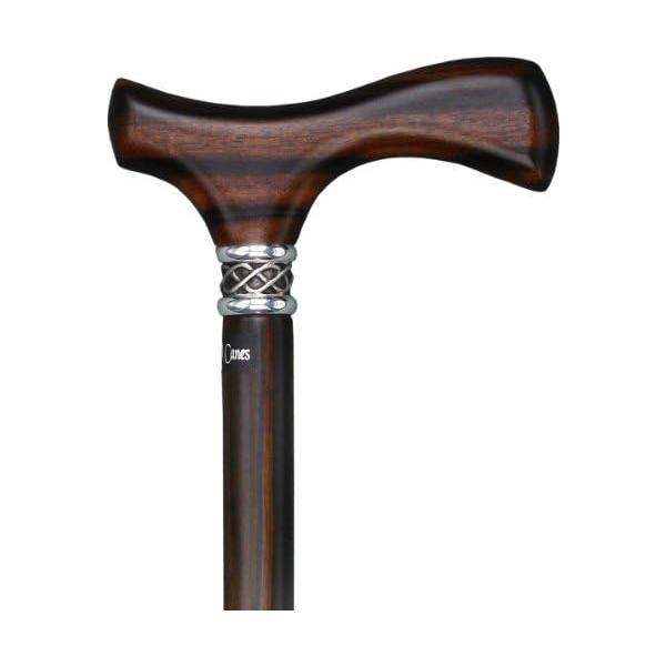 並行輸入品】Ebony Slim Line Fritz Walking Cane with Ebony Shaft