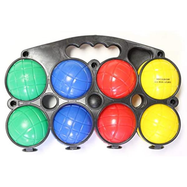 【並行輸入品】Plage/pelouse Plateau 4 Lecteur 〓conomie Bocce Ball Set avec 〓tui