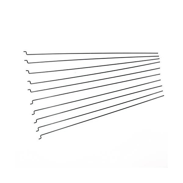 商品名: Hobbypark スティール製Z型プル / プッシュロッドパーツ直径1.2mm x L180mm (7.1インチ) ラジコン飛行機類 ボート用交換部品(10本入り) Hobbypark Φ1.2mm x L180mm (7.1 ...