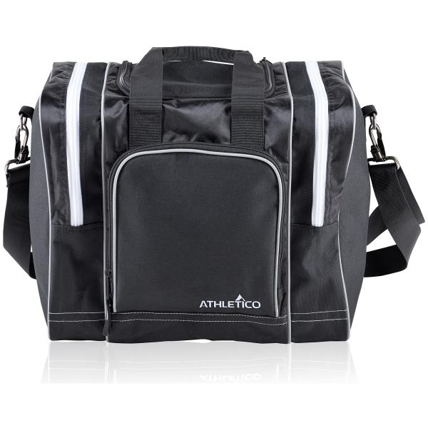 【並行輸入品】Athletico ボーリングバッグ シングルボール用   パッド入りボールホルダー付きシングルボールトートバッグ   メンズサイ