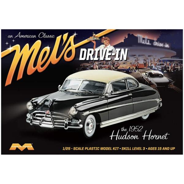 (未使用･未開封品)　メビウス 1/25 1952年ハドソン・ホーネット メルズ・ドライブイン wyeba8q Amazon.com: Moebius Models 1/25 52 Hudson Hornet Mel s Drive
