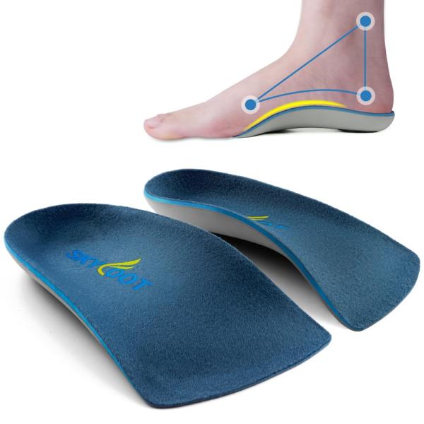 【並行輸入品】Skyfoot’s 3/4 Orthotics Shoe Insoles Arch Support Correct Over