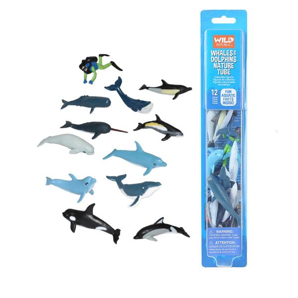 【並行輸入品】(Whale and Dolphins) Wild Republic Whales and Dolphins Tube, Bo