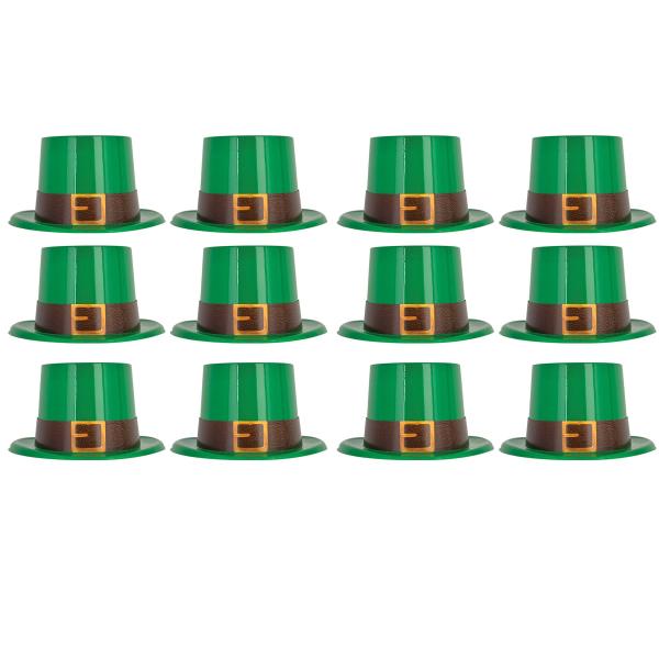 【並行輸入品】Beistleレプラコーン30039 Top帽子、グリーン/ブラック/ゴールド Beistle 12 Piece Plastic
