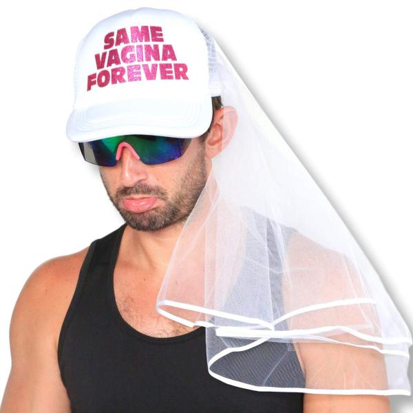 【並行輸入品】Sterling James Co. Bachelor Party Hat and Veil Bachelor Party