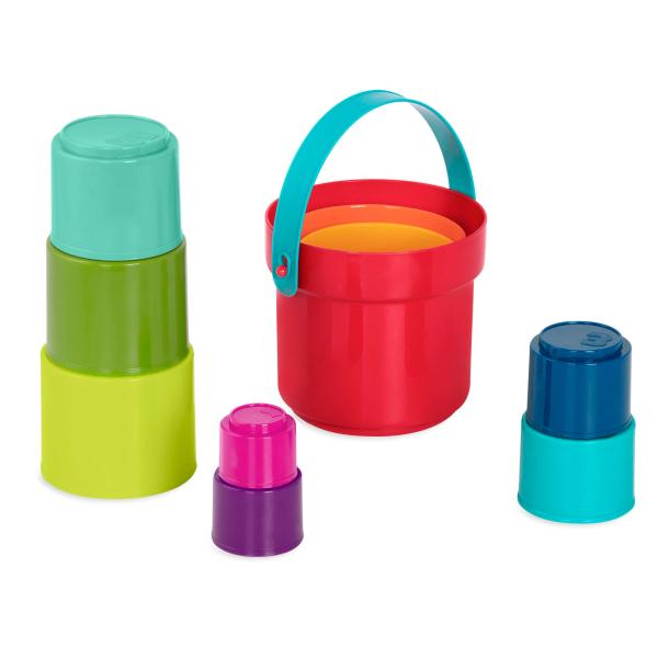 【並行輸入品】Battat Stacking Toy Educational &amp; Dexterity Toy Nesting Cu