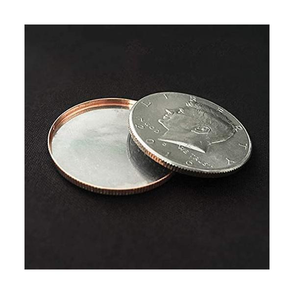 磁石内蔵マジック道具で魅せる不思議な硬貨トリック
