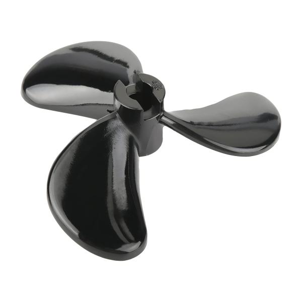 商品名: Fielect 3枚羽根プロペラ 船舶モデル RCボートプロペラモデル ブラックプラスチックポジティブパドル 直径48mm 穴径4mm 1個 Fielect 3 Blades CCW Propeller for Ship Mode...