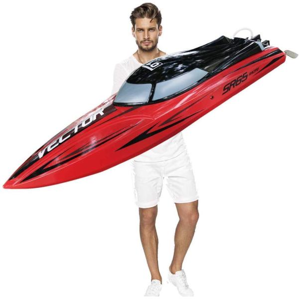 商品名:  Pro. Large Remote Control Boat RC Hobby Submarine Speedboat Fast 25.6inch (65cm) Hull Max Speed 55km/h Super-Combu...