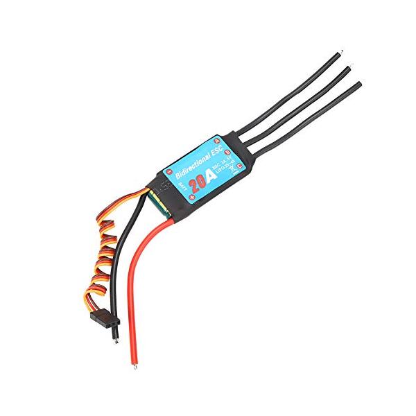 商品名: VGEBY ESC ブラシレス 20-60A 片道 1:1 出力 リモートコントロール 車両 2ウェイ ブラシレス ESC RC 電子速度コントローラー RC 船 水中プロペラ (20A) Esc 20A 20A Esc Esc ...