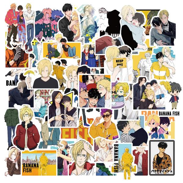 【並行輸入品】GREIT ステッカーギフト バナナフィッシュ 50Pcs Anime Banana Fish Stickers for Car