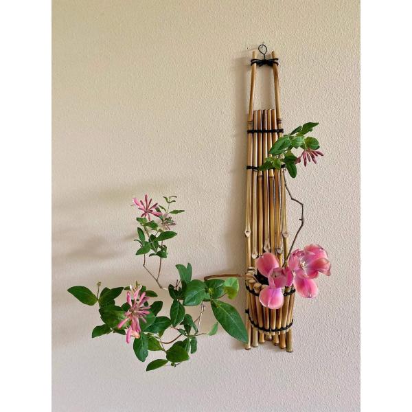 並行輸入品】池花 夢見る花瓶 日本製竹製 壁掛け容器 (クリア) Ikebana