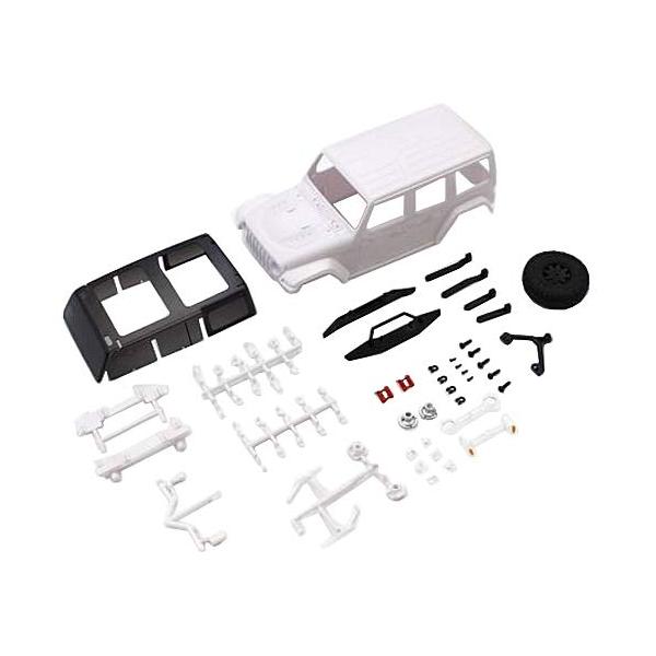 商品名: 京商 ジープ ラングラー ルビコン 未塗装ホワイトボディセット MXN01 Kyosho Jeep Wrangler RUBBICON White Body Set MXN01ブランド: 京商(Kyosyo)高さ: 17.2cm横...