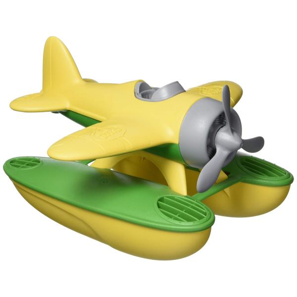 【並行輸入品】Green Toys Seaplane, Yellow/Green CB Pretend Play, Motor Skill