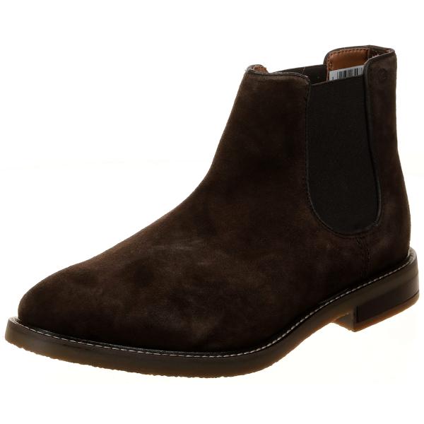 【並行輸入品】Clarks Men's Jaxen Chelsea Boot, Brown Suede, 11
