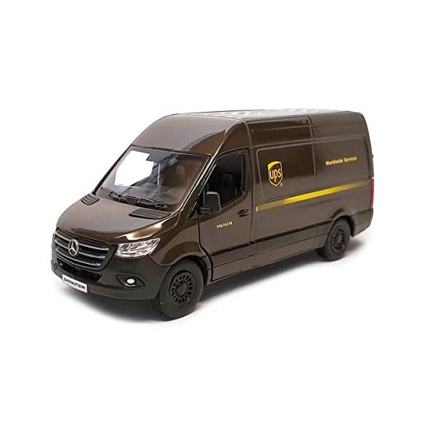 【並行輸入品】KiNSMART メルセデスベンツ スプリンター UPSエディション デリバリーバン 1:48スケール 5インチ KiNSMART
