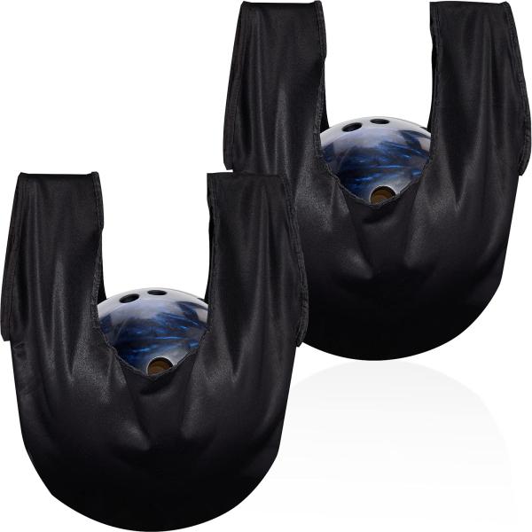 【並行輸入品】Zhanmai ボウリング用 シースソー 洗えるボウリングボールポリッシャーバッグ ボウリングボールクリーナーホルダーバッグ ブラ