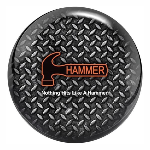 【並行輸入品】Hammer ダイヤモンドプレート プレドリルド ボーリングボール   グレー/ブラック 8ポンド Hammer Diamond