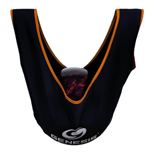【並行輸入品】Genesis デラックス シーソー ボウリングボールホルダー/クリーナー ブラック/オレンジ Genesis Bowling D