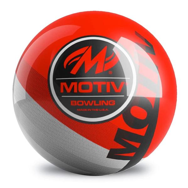 【並行輸入品】On The Ball ボウリング ユニ レッド/グレー Motiv Velocity スペアボーリングボール 15ポンド On