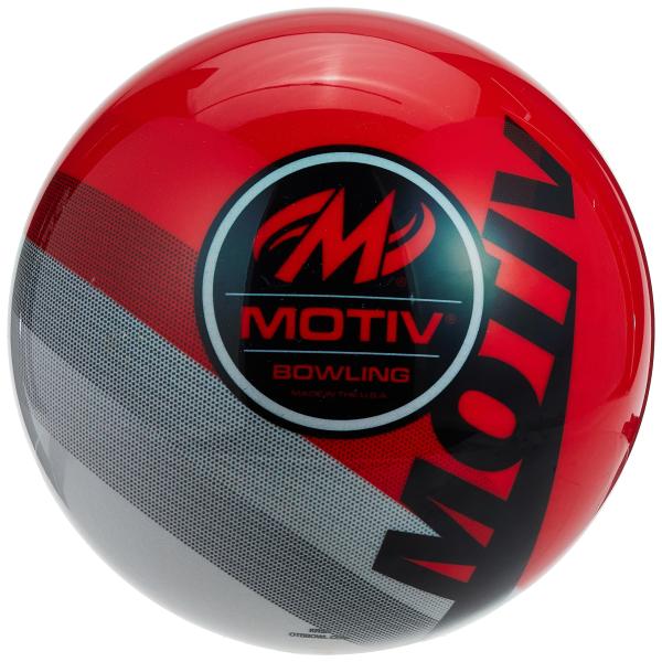 【並行輸入品】On The Ball ボーリングモティブベロシティスペアボーリングボール   レッド/グレー 10ポンド On The Ball