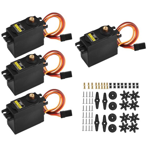 商品名:  Aideepen [4-Pack] MG996R 55g Metal Gear Torque Digital Servo Motor for Smart Car Robot Boat Helicopter DIYブランド: Ai...