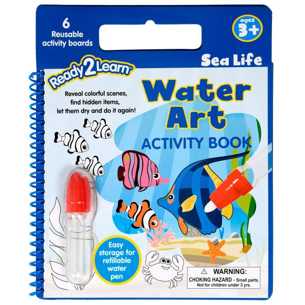 【並行輸入品】READY 2 LEARN ウォーターアートアクティビティブック 海の生き物 6つのアクティビティ 水のあるカラーシー