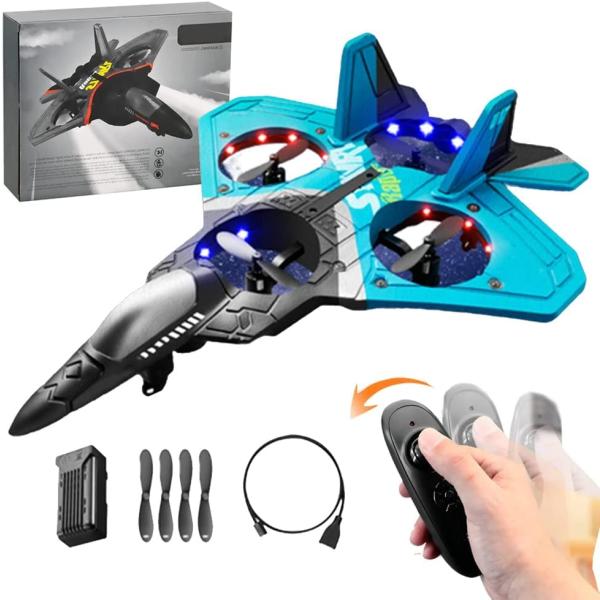 商品名:  2023 V17 Jet Fighter Stunt RC Airplane -【New Version】RC Plane, 2.4GHz Remote Control Airplane, 360° Stunt Spin Rem...