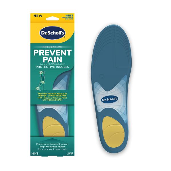 【並行輸入品】Dr. Scholl's Prevent Pain Protective Insoles, Protect Against Fo
