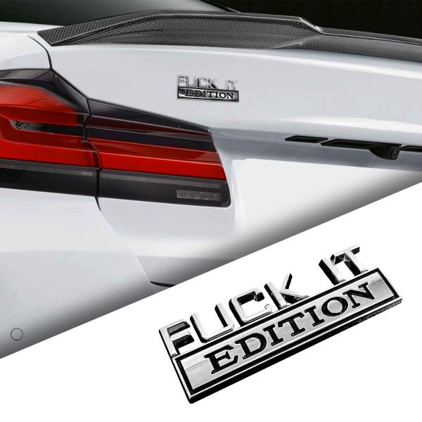 【並行輸入品】Fuck IT Edition Emblem Decal, Car Fender Bumper Hood Trunk Door