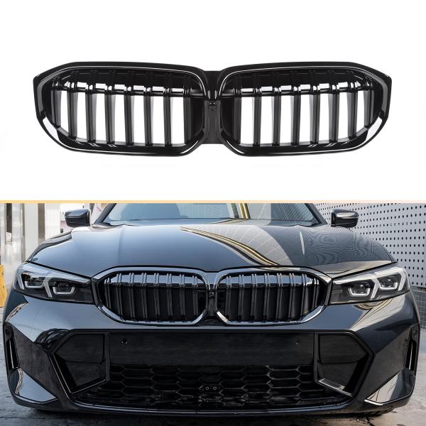 BMW キドニーグリル 3シリーズ G20/G21/G28 BMW 3シリーズ G20 G21 後期用 フロント用 艶ありブラック