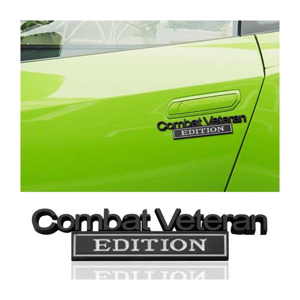 【並行輸入品】AICEL Combat Veteran Edition Car Emblem, 3D Metal Badge Decal fo