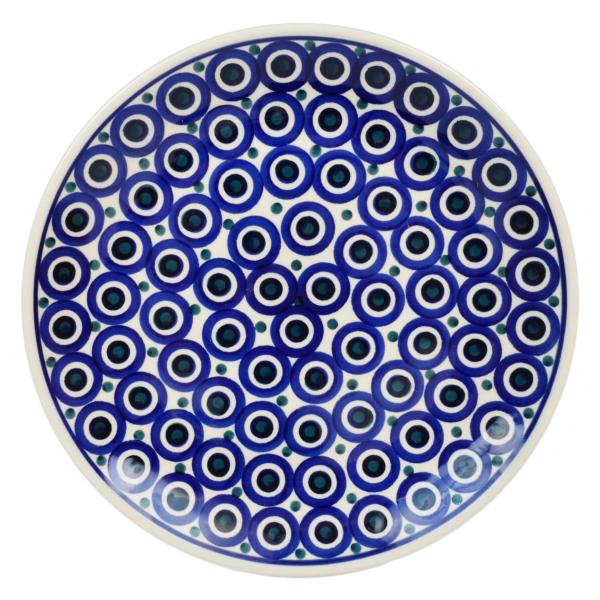 【並行輸入品】Polish Pottery 8.5" Salad Plate (Eyes Wide Open) | T134T 58