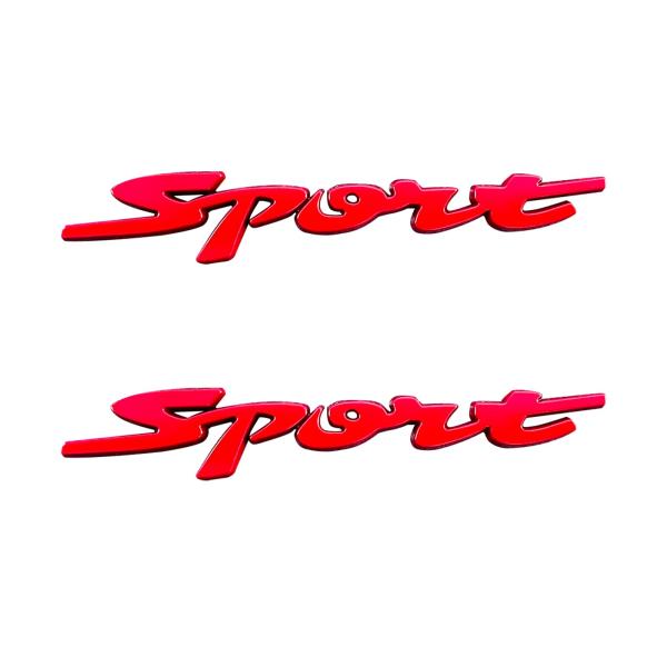 【並行輸入品】Ziciner 2 PCS Metal Car Sport Sticker, 3D Sport Logo Raised Fron