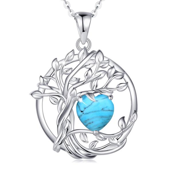 【並行輸入品】FANCIME Tree of life December Birthstone Necklace for Women Ster