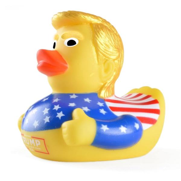 【並行輸入品】Nuwani 4 inch President Donald Trump Rubber Duck USA Flag, Squea