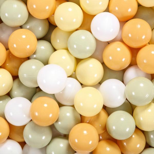 【並行輸入品】Heopeis ボールピットボール 子供用プレイボール BPAフリー クロールボール つぶれにくいプレイボール ソフトプラスチ