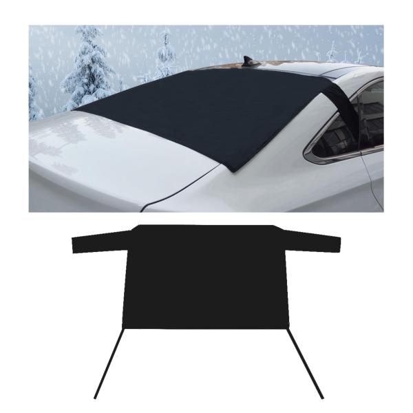 【並行輸入品】Augeny 車用リアフロントガラスカバー 氷と雪用 オートフロストガード フロントガラス スノーカバー サイドミラーカバー付き